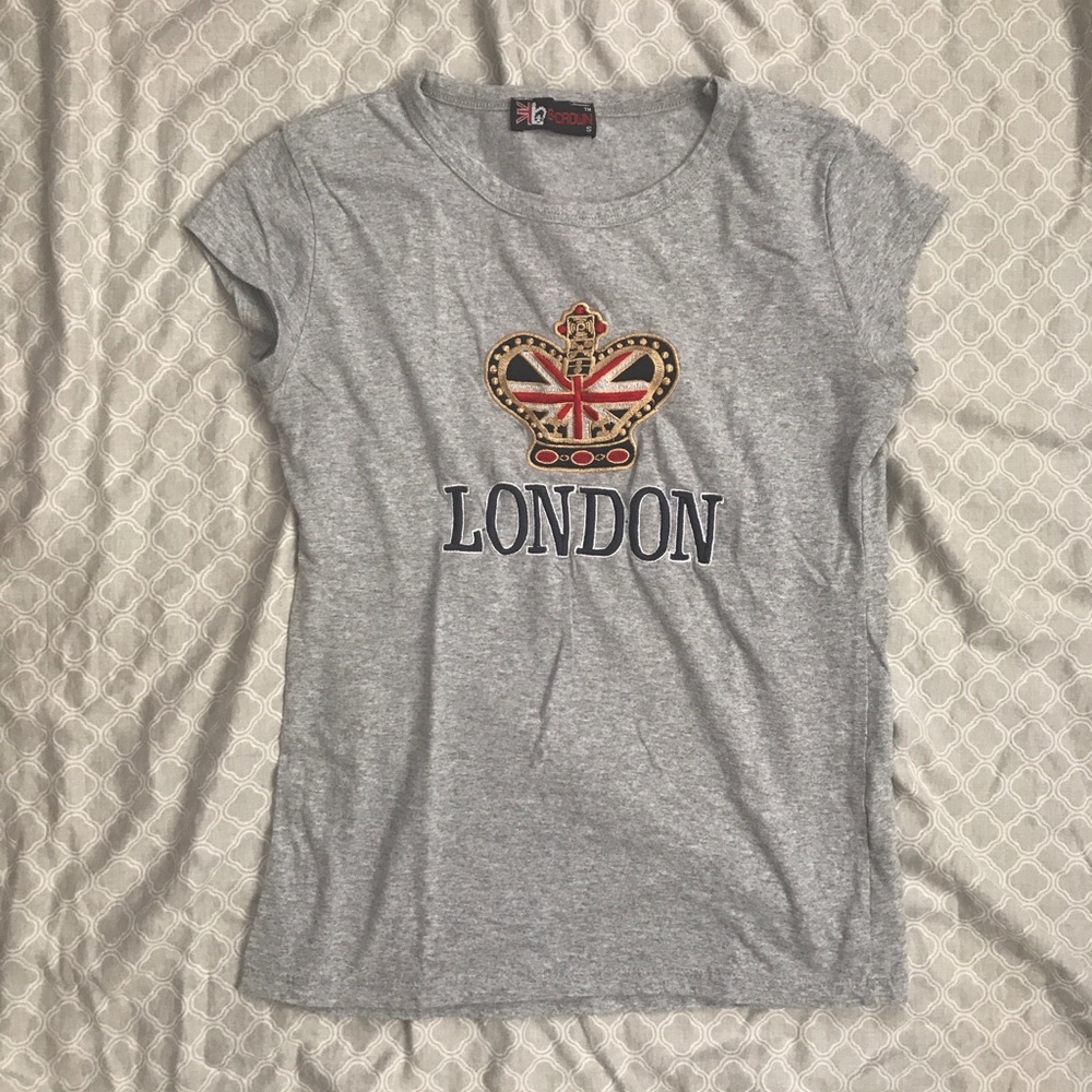 London Embroidered Tee